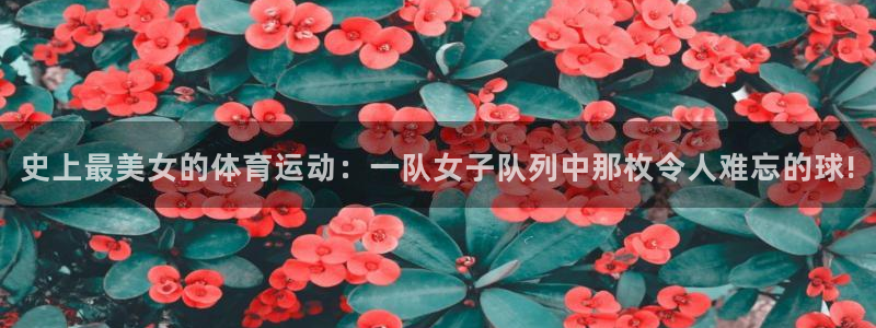 bsport必一运动：史上最美女的体育运动：一队女子队列中那枚令人难忘的球!